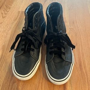 All Black High Top Vans